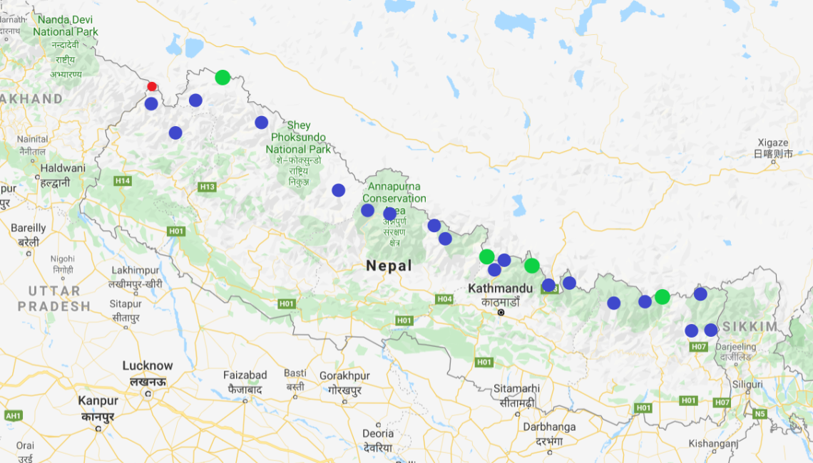 Nepal_Map_Dots